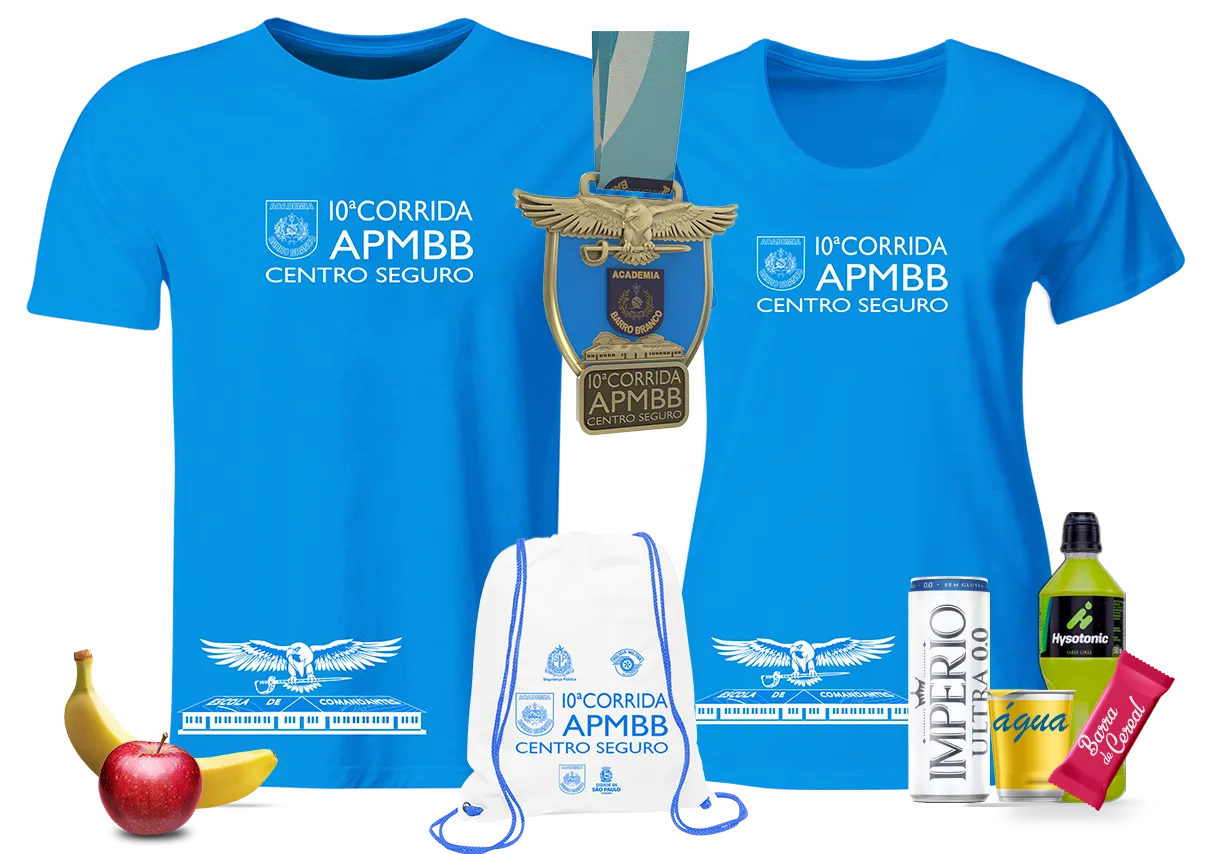 Kit 10ª CORRIDA DA ACADEMIA DO BARRO BRANCO
