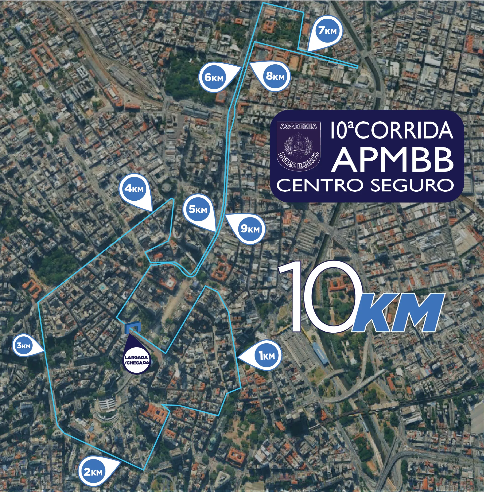 Miniatura do Percurso Corrida 10 km